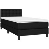  S oprugama i madracem crni 90x200 cm od tkanine | shoptok.hr
