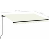 Tenda na ručno uvlačenje 350 x 250 cm krem | Eponuda.com