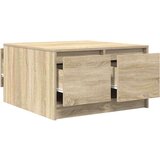 vidaXL Kavna mizica s predali sonoma hrast 70,5x70x40 cm | Shoptok.si