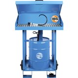 IBS Scherer Pomična naprava za čiščenje delov s pokrovom, za 50-l sod, VxŠxG 920 x 790 x 490 mm | Shoptok.si