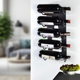 Hanah home dekorativni metalni stalak za vino Vın Hld-3016, crni cene