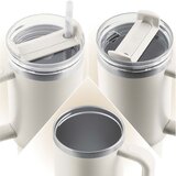  Vakuumska termos šalica sa slamkom 1180 ml Berdsen – krem boja | shoptok.hr