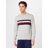 Tommy Hilfiger Pulover marine / svetlo siva / temno rdeča / bela | Shoptok.si