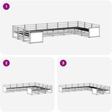  Setovi sofa 10 pcs Čvrsto drvo akacije | shoptok.hr