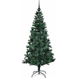  Umjetno predsvijetljeno božićno drvce Zelena 210 cm PVC i metal | shoptok.hr