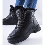 Gemre Black insulated platform snow boots Dwayn | Shoptok.si