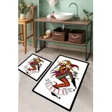 Set od 2 kupaonska tepiha Šarene