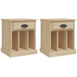  Noćni ormarići 2 kom boja hrasta sonome 43x36x50 cm | Eponuda.com