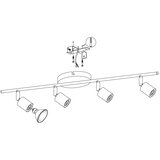 Eglo buzz-led reflektor/4, led 4x3w, 4x240lm, nikl-mat, | shoptok.hr
