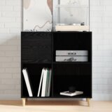  Ormar za ploče Crni hrast 84,5 x 38 x 89 cm Konstruirano drvo | shoptok.hr