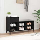 vidaXL Ormar za cipele Crni hrast 102 x 36 x 60 cm Konstruirano drvo | shoptok.hr