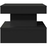  Stolić za kavu s LED svjetlima crni 50 x 50 x 40 cm | shoptok.hr
