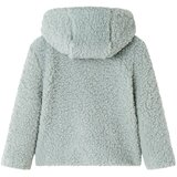  Dječja jakna s kapuljačom od mekanog umjetnog krzna boja mente 92 | shoptok.hr