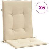 vidaXL Blazine za vrtne stole 6 kosov bež 100x50x3 cm | Shoptok.si