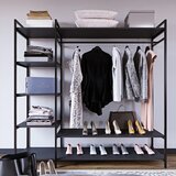 Hanah home Pamir - L607 Black Wardrobe
