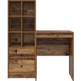vidaXL Stol s pohranom Staro drvo Konstruirano drvo | shoptok.hr