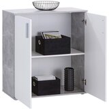 Mömax komoda ina 01, bela, siva | Shoptok.si
