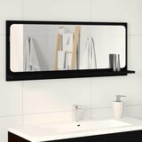  Ogledalo Polica Crni hrast 90 x 10,5 x 37 cm Konstruirano drvo | shoptok.hr