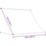 vidaXL Tenda na uvlačenje antracit 250 x 150 cm od tkanine i čelika | shoptok.hr