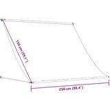 vidaXL Zložljiva tenda antracit 250x150 cm tkanina in jeklo | Shoptok.si