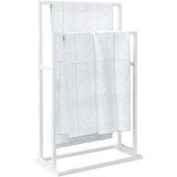  Samostojeći stalak za ručnike bijeli 48 x 24 x 78,5 cm željezni | shoptok.hr