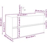 Ormarić za Lavabo - Umivaonik s ugradbenim umivaonikom i slavinom | shoptok.hr