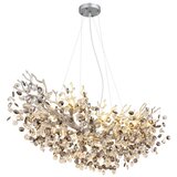 Globo 64138H3S - Luster na sajli QUEENA 10xE14/40W/230V srebrna | Eponuda.com