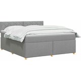  Boxspring krevet s madracem Svjetlosiva 140 x 200 cm Tkanina | shoptok.hr