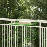 vidaXL Balkonska miza Zelena Jeklo Srednja Zložljiva Miza za patio
