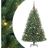 vidaXL Umetno Zložljivo Božično Drevo Zelena 150 cm PVC in kovina | Shoptok.si