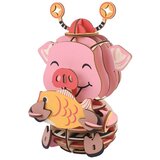  3d drvena slagalica -Srećno prase | ePonuda.com