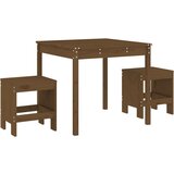  The Living Store Vrtna bistro garnitura 3-delna medeno rjava trdna borovina - Vrtna Bistro Garnitura, (21461022) | Shoptok.si
