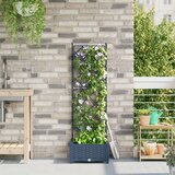  Vrtna sadilica s trellisom Siva 40x40x125 5 cm | shoptok.hr