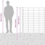 vidaXL Ograda stupaca 22 kom U-kanal 140 cm od pocinčanog čelika | shoptok.hr
