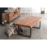 BIZZOTTO Črna/v naravni barvi klubska mizica z mizno ploščo iz akacije 70x120 cm Elmer – | Shoptok.si