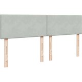  Otomanska postelja z vzmetnico svetlo siva 180x200 cm žamet | Shoptok.si