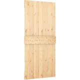  Klizna vrata Prirodna i bijela 90 x 210 cm Masivna borovina | shoptok.hr