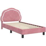 Krevet za djecu s uzglavljem Ružičasta 80 x 160 cm Baršun | shoptok.hr