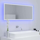 vidaXL led kopalniško ogledalo belo 100x8,5x37 cm iverna plošča | Shoptok.si