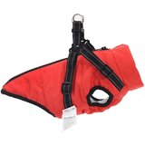 Kaput za pse s pojasom Crvena XL Flis i Poliester | shoptok.hr
