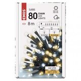 Emos LED božična veriga, 8 m, zunanja in notranja, topla/hladna bela, časovnik D4AN04 | Shoptok.si