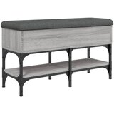  The Living Store Klop za čevlje siva sonoma 82x32x45 cm inženirski les - Klop Za Čevlje, (21444155) | Shoptok.si