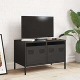 vidaXL TV ormarić crni 68 x 39 x 43,5 cm hladno valjani čelik | shoptok.hr