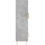 vidaXL Visoka omara betonsko siva 69,5x31x115 inženirski les | Shoptok.si
