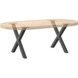  Noge za klubsko mizico v obliki črke X 2 kosa antracitne 60 x (42-43) cm jeklo, (22123487) | Shoptok.si