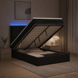  od pjene s madracem i LED-om Crna 120 x 200 cm Tkanina | shoptok.hr