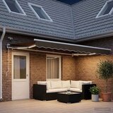  Povlačivi tende Sivosmeđa 600 × 300 cm Poliester | shoptok.hr