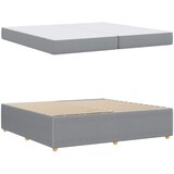  Krevetna konstrukcija Svijetlo siva 200 x 200 cm tkanina | shoptok.hr