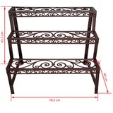 Esschert Design ukrasni stalak s policama pravokutni BPH33 | shoptok.hr