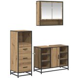 vidaXL set namještaja za kupaonicu 3 pcs hrast artisan 80 x 33 x 60 cm | shoptok.hr